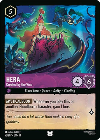 Image for Hera - Created by the Vine (55/204) (Attack of the Vine!) (13) - Disney Lorcana