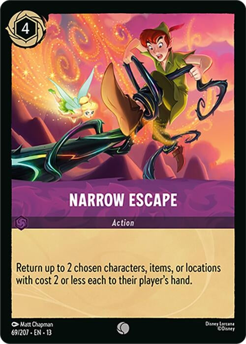 Image for Narrow Escape (69/204) (Attack of the Vine!) (13) - Disney Lorcana