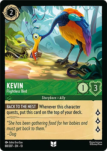 Image for Kevin - Flightless Bird (88/204) (Attack of the Vine!) (13) - Disney Lorcana