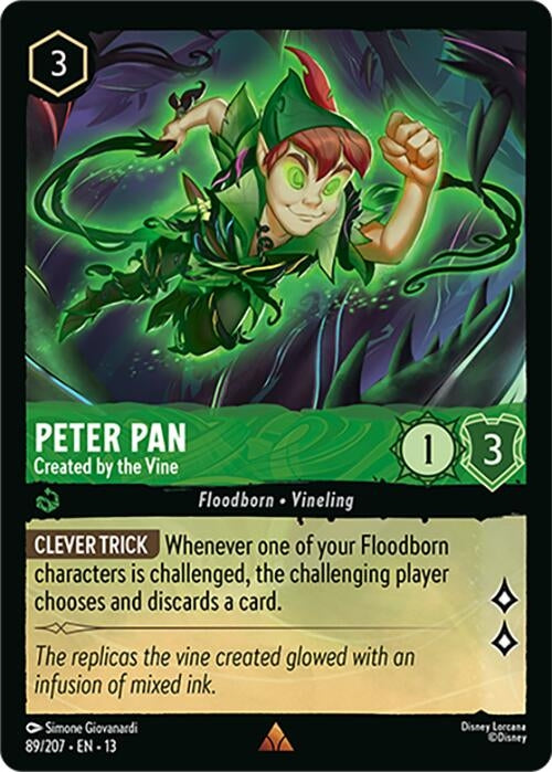Image for Peter Pan - Created by the Vine (89/204) (Attack of the Vine!) (13) - Disney Lorcana