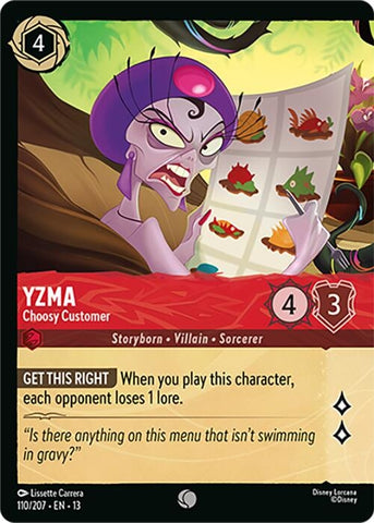 Image for Yzma - Choosy Customer (Foil) (110/204) (Attack of the Vine!) (13) - Disney Lorcana