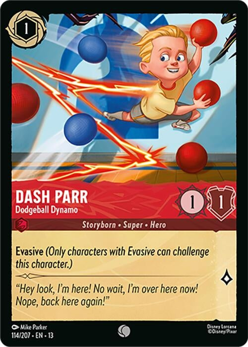 Image for Dash Parr - Dodgeball Dynamo (114/204) (Attack of the Vine!) (13) - Disney Lorcana