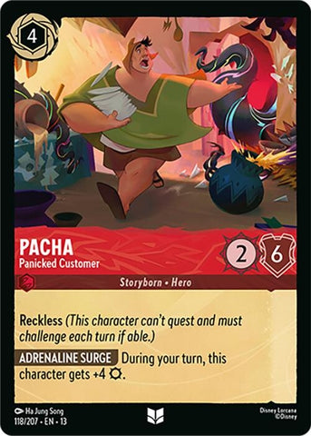 Image for Pacha - Panicked Customer (118/204) (Attack of the Vine!) (13) - Disney Lorcana