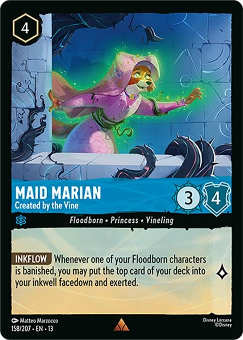 Image for Maid Marian - Created by the Vine (158/204) (Attack of the Vine!) (13) - Disney Lorcana