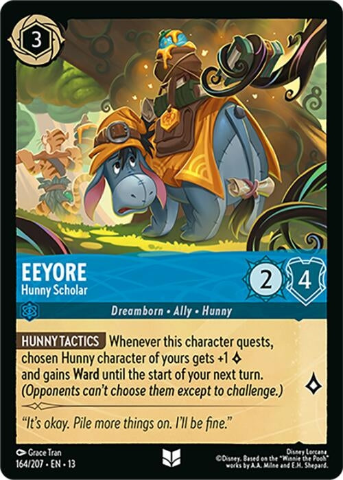 Image for Eeyore - Hunny Scholar (164/204) (Attack of the Vine!) (13) - Disney Lorcana