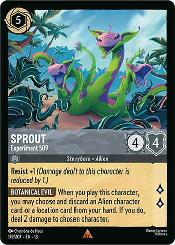 Image for Sprout - Experiment 509 (179/204) (Attack of the Vine!) (13) - Disney Lorcana