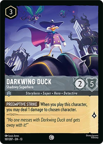 Image for Darkwing Duck - Shadowy Superhero (187/204) (Attack of the Vine!) (13) - Disney Lorcana