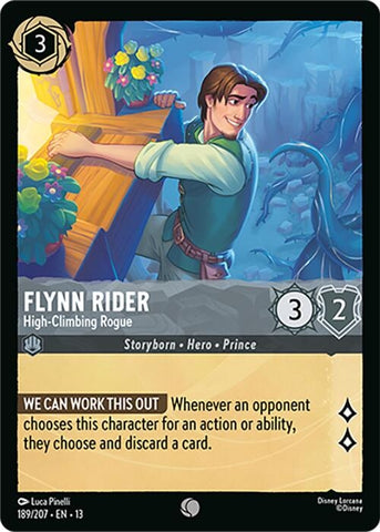 Image for Flynn Rider - High-Climbing Rogue (189/204) (Attack of the Vine!) (13) - Disney Lorcana