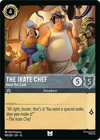 Image for The Irate Chef - Meat Hut Cook (190/204) (Attack of the Vine!) (13) - Disney Lorcana
