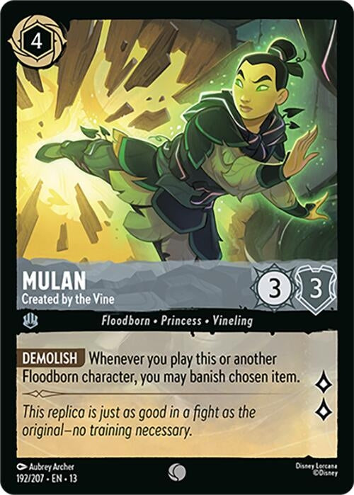 Image for Mulan - Created by the Vine (192/204) (Attack of the Vine!) (13) - Disney Lorcana