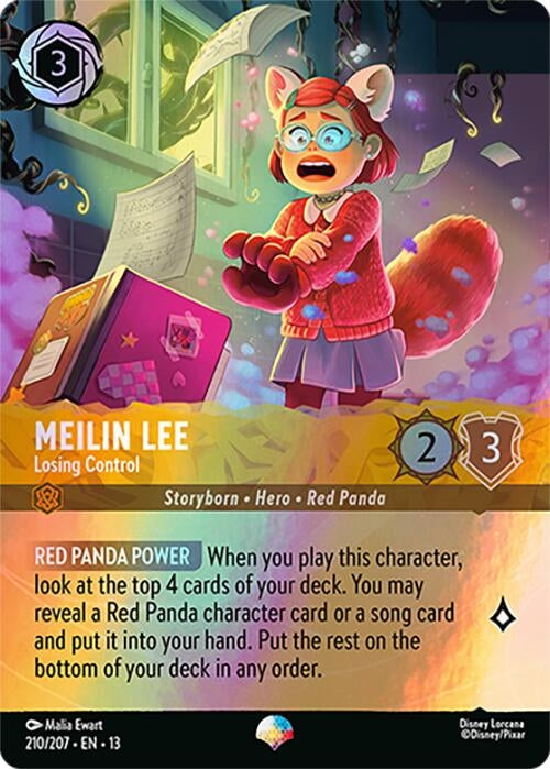 Image for Meilin Lee - Losing Control (Epic) (210/204) (Attack of the Vine!) (13) - Disney Lorcana
