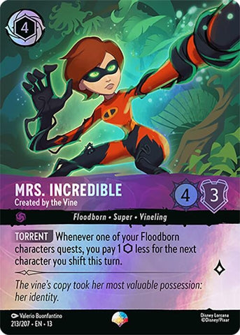 Image for Mrs. Incredible - Created by the Vine (Epic) (213/204) (Attack of the Vine!) (13) - Disney Lorcana