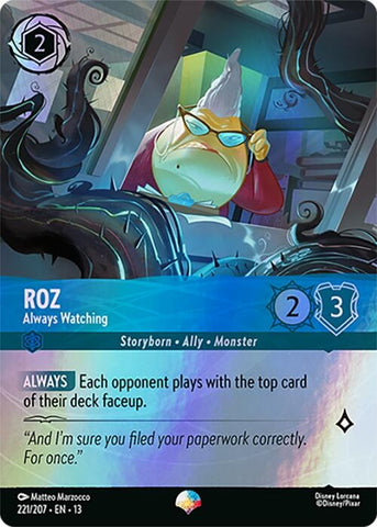 Image for Roz - Always Watching (Epic) (221/204) (Attack of the Vine!) (13) - Disney Lorcana