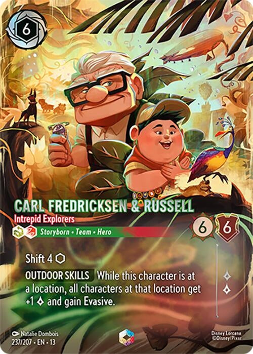 Image for Carl Fredricksen & Russell - Intrepid Explorers (Enchanted) (237/204) (Attack of the Vine!) (13) - Disney Lorcana