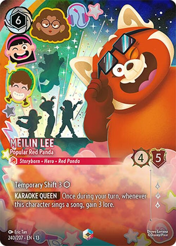 Image for Meilin Lee - Popular Red Panda (Enchanted) (240/204) (Attack of the Vine!) (13) - Disney Lorcana