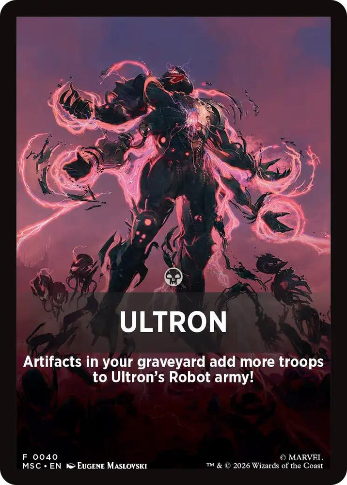 Image for Ultron Theme Card (40) (Commander: Marvel Super Heroes) (MSC) - Magic: The Gathering