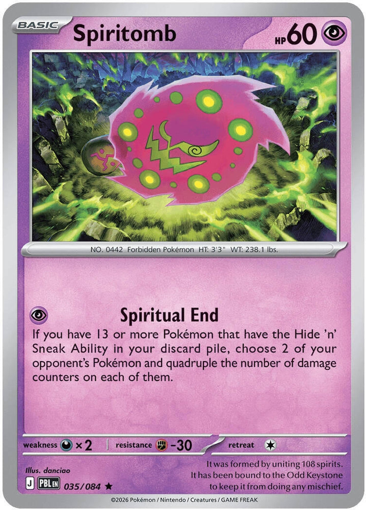 Image for Spiritomb (035/084) (ME05: Pitch Black) (ME05) - Pokemon