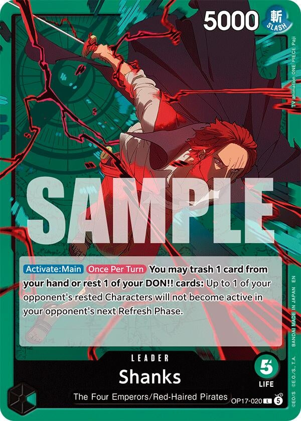 Image for Shanks (020) (OP17-020) (The World's Strongest Warriors) (OP17) - One Piece Card Game