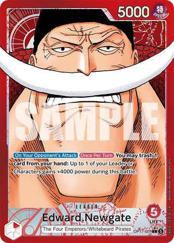 Image for Edward.Newgate (001) (Alternate Art) (OP17-001) (The World's Strongest Warriors) (OP17) - One Piece Card Game