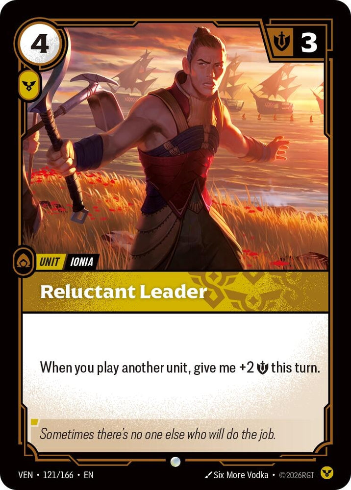 Image for Reluctant Leader (121/166) (Vendetta) (VEN) - Riftbound: League of Legends Trading Card Game
