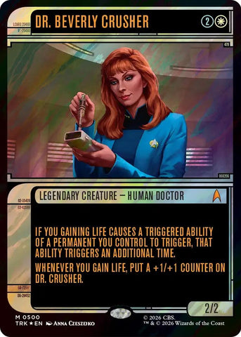 Image for Dr. Beverly Crusher (Showcase) (Surge Foil) (500) (Star Trek) (TRK) - Magic: The Gathering