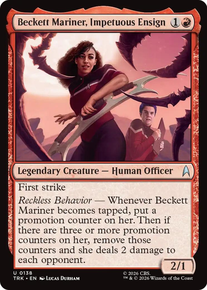 Image for Beckett Mariner, Impetuous Ensign (138) (Star Trek) (TRK) - Magic: The Gathering