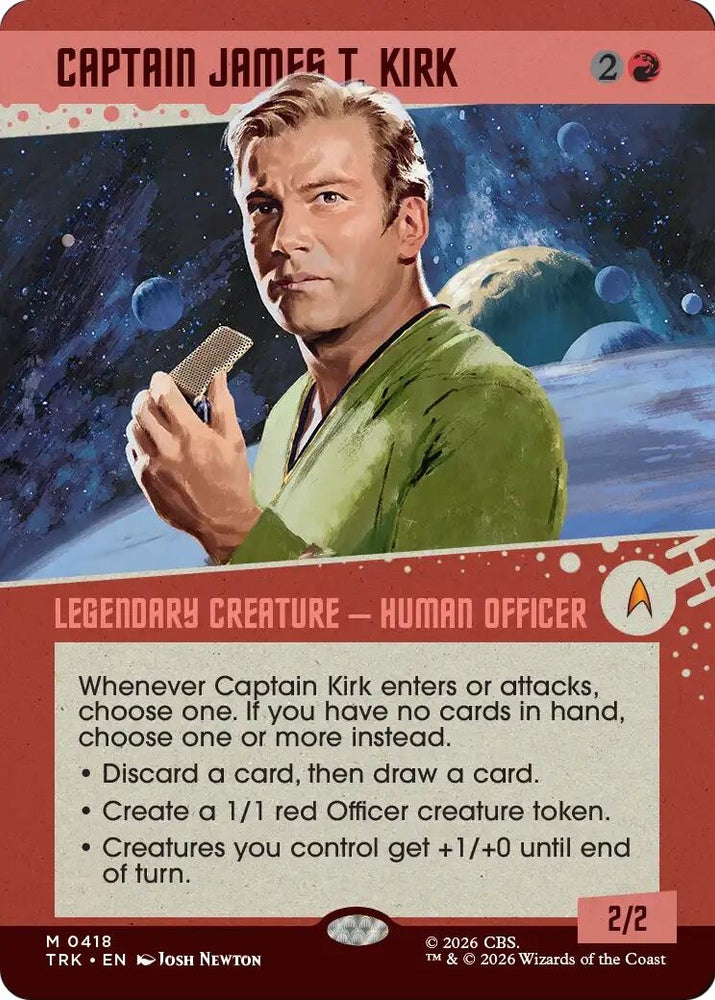 Image for Captain James T. Kirk (Showcase) (418) (Star Trek) (TRK) - Magic: The Gathering