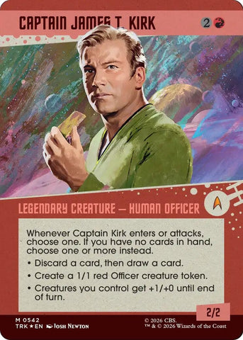 Image for Captain James T. Kirk (Showcase) (Surge Foil) (542) (Star Trek) (TRK) - Magic: The Gathering