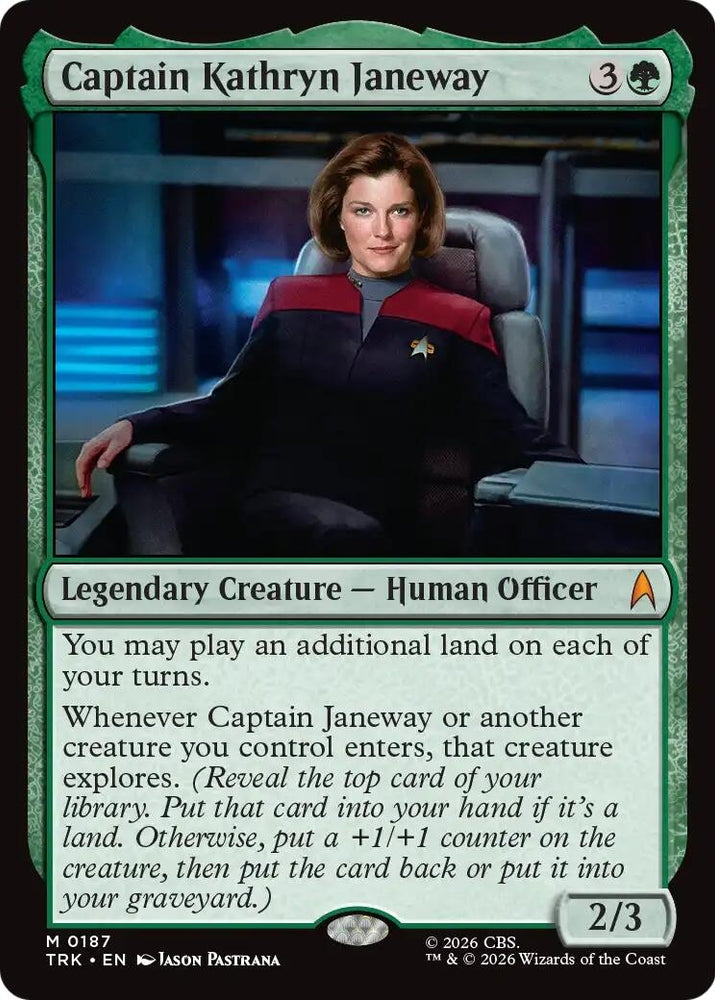 Image for Captain Kathryn Janeway (187) (Star Trek) (TRK) - Magic: The Gathering