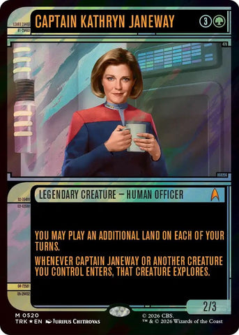 Image for Captain Kathryn Janeway (Showcase) (Surge Foil) (520) (Star Trek) (TRK) - Magic: The Gathering