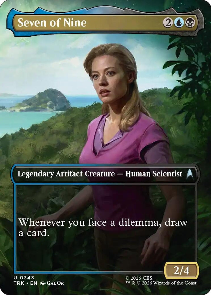 Image for Seven of Nine (Borderless) (343) (Star Trek) (TRK) - Magic: The Gathering