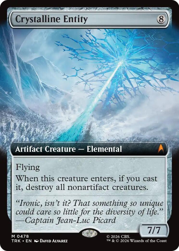 Image for Crystalline Entity (Extended Art) (478) (Star Trek) (TRK) - Magic: The Gathering
