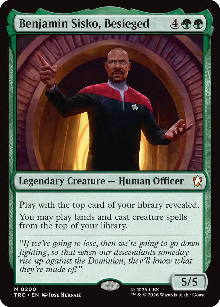 Image for Benjamin Sisko, Besieged (200) (Commander: Star Trek) (TRC) - Magic: The Gathering