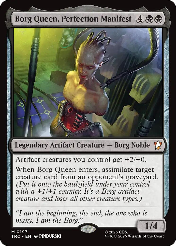 Image for Borg Queen, Perfection Manifest (197) (Commander: Star Trek) (TRC) - Magic: The Gathering