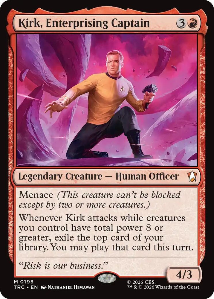 Image for Kirk, Enterprising Captain (198) (Commander: Star Trek) (TRC) - Magic: The Gathering