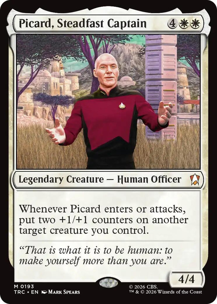Image for Picard, Steadfast Captain (193) (Commander: Star Trek) (TRC) - Magic: The Gathering