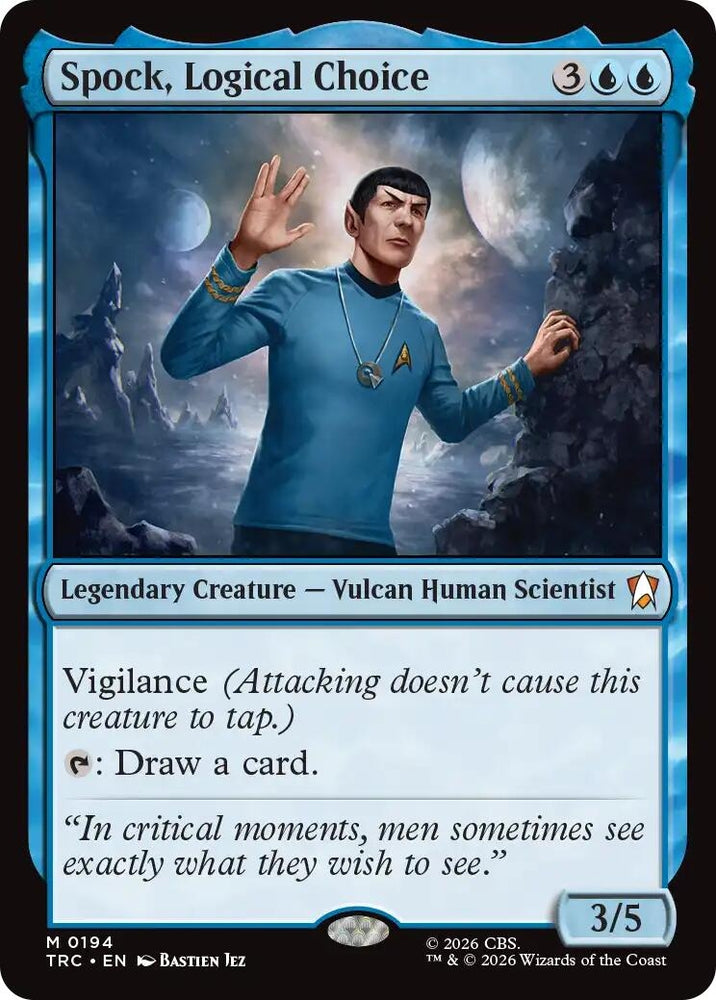 Image for Spock, Logical Choice (194) (Commander: Star Trek) (TRC) - Magic: The Gathering