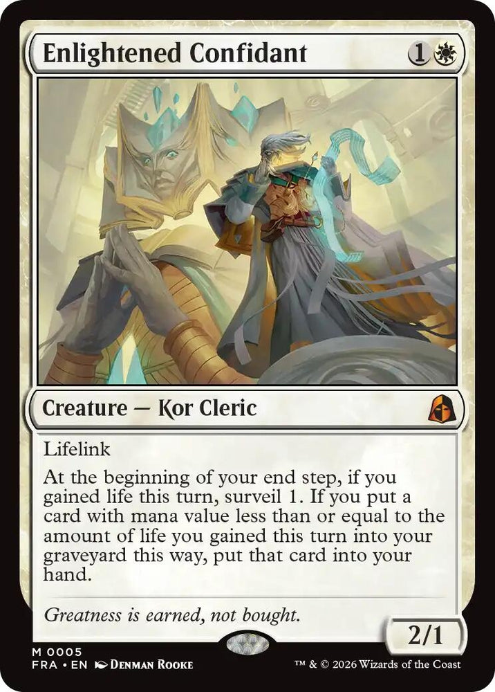 Image for Enlightened Confidant (5) (Reality Fracture) (FRA) - Magic: The Gathering