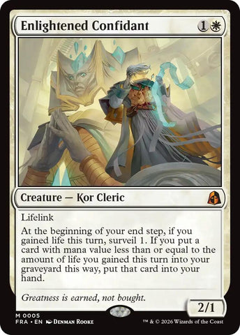 Image for Enlightened Confidant (5) (Reality Fracture) (FRA) - Magic: The Gathering