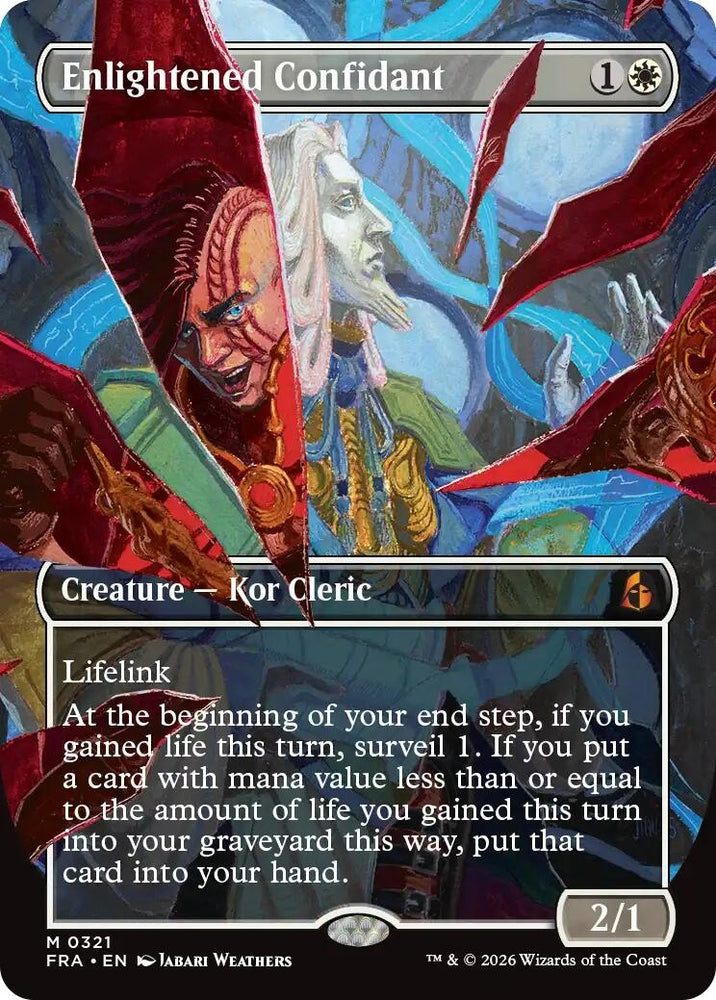 Image for Enlightened Confidant (Borderless) (0321) (321) (Reality Fracture) (FRA) - Magic: The Gathering