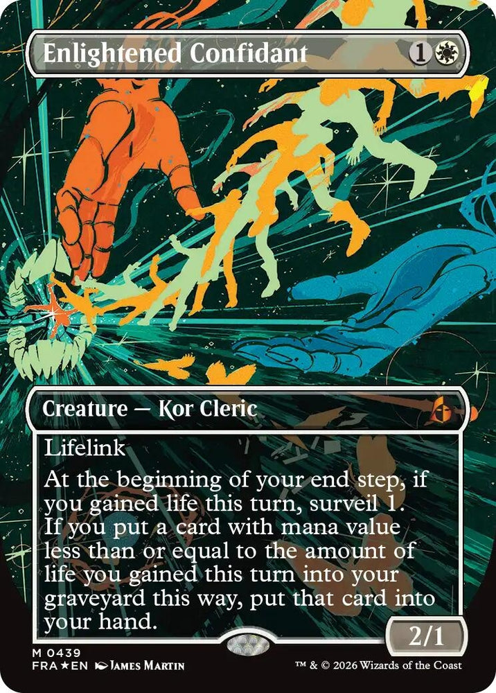 Image for Enlightened Confidant (Borderless) (0439) (439) (Reality Fracture) (FRA) - Magic: The Gathering