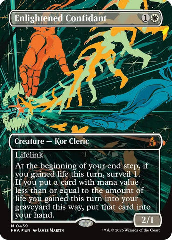 Image for Enlightened Confidant (Borderless) (0439) (439) (Reality Fracture) (FRA) - Magic: The Gathering