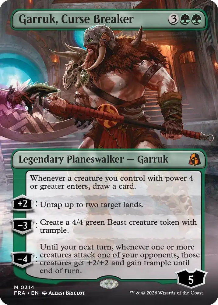 Image for Garruk, Curse Breaker (Borderless) (314) (Reality Fracture) (FRA) - Magic: The Gathering