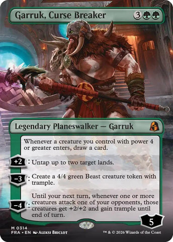 Image for Garruk, Curse Breaker (Borderless) (314) (Reality Fracture) (FRA) - Magic: The Gathering