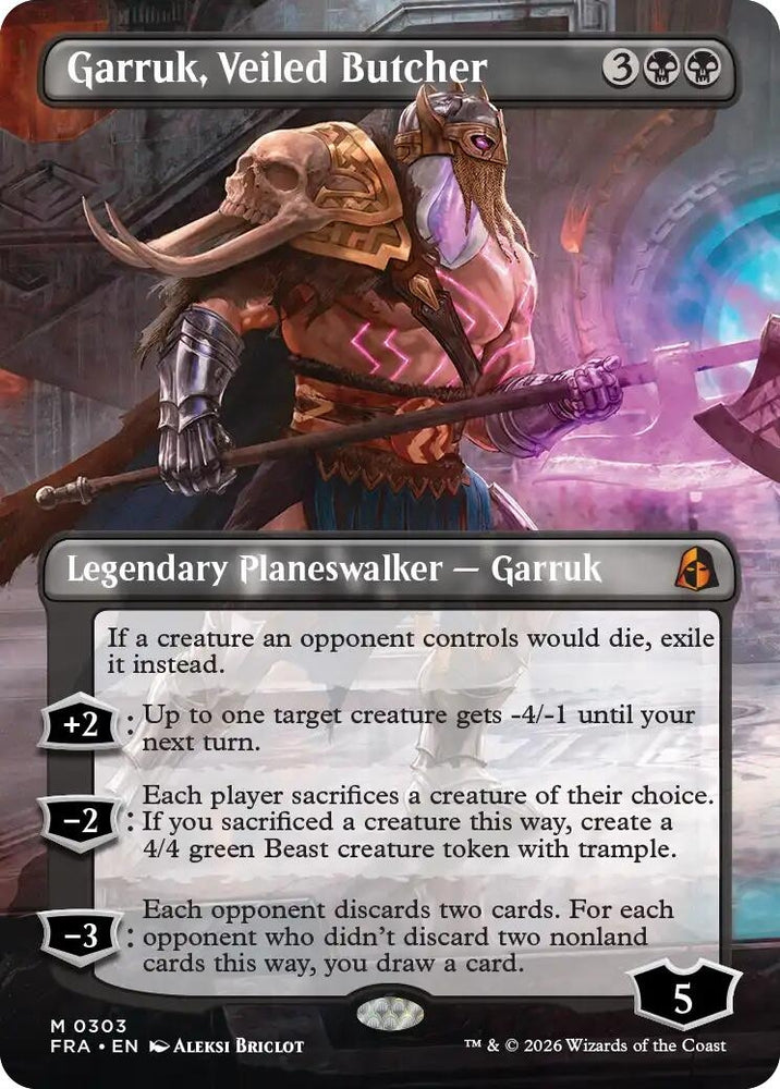 Image for Garruk, Veiled Butcher (Borderless) (303) (Reality Fracture) (FRA) - Magic: The Gathering