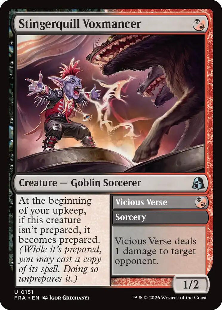 Image for Stingerquill Voxmancer (151) (Reality Fracture) (FRA) - Magic: The Gathering