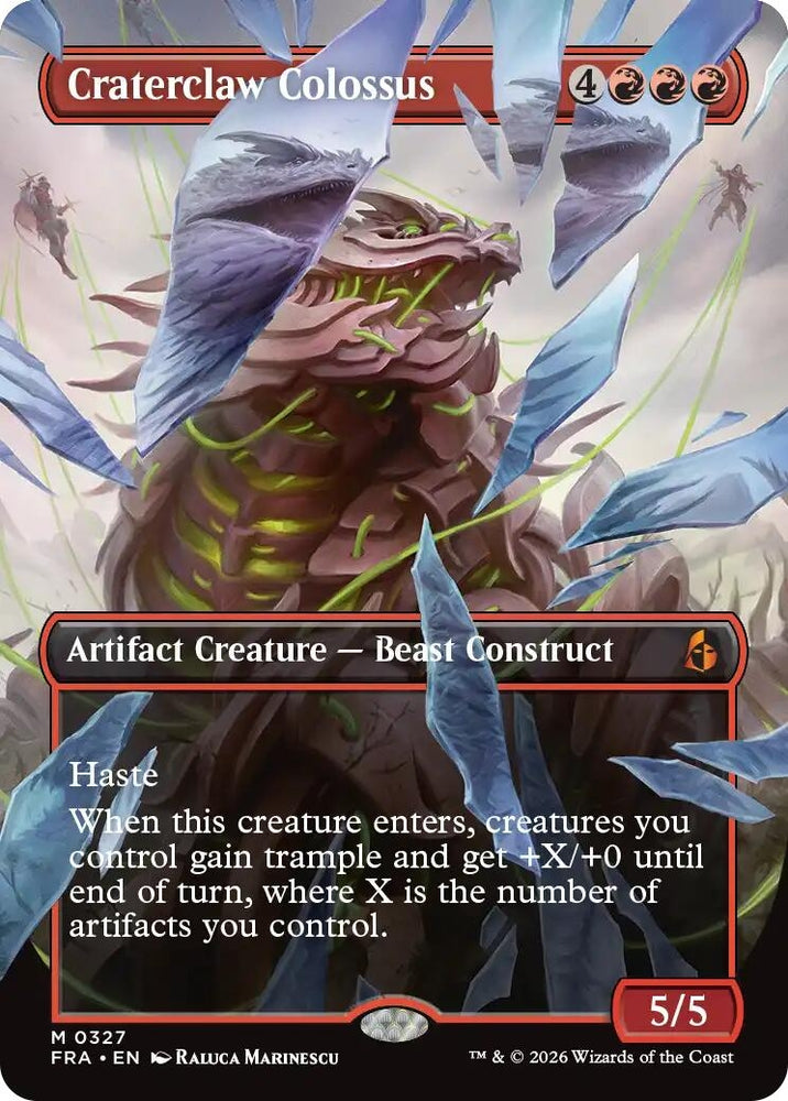 Image for Craterclaw Colossus (Borderless) (0327) (327) (Reality Fracture) (FRA) - Magic: The Gathering
