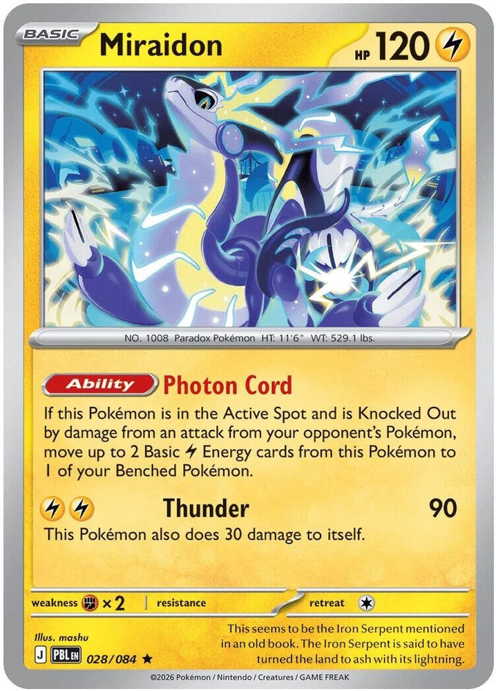 Image for Miraidon (028/084) (Deck Exclusives) (PR) - Pokemon