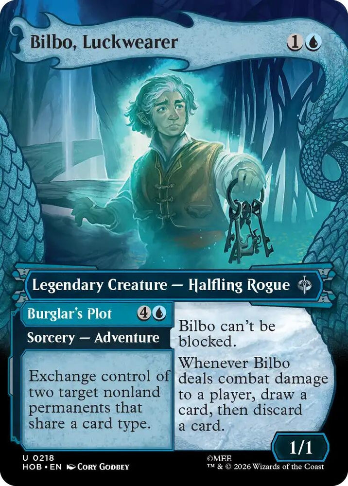 Image for Bilbo, Luckwearer (Showcase) (218) (The Hobbit) (HOB) - Magic: The Gathering