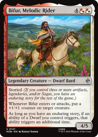 Image for Bifur, Melodic Rider (147) (The Hobbit) (HOB) - Magic: The Gathering